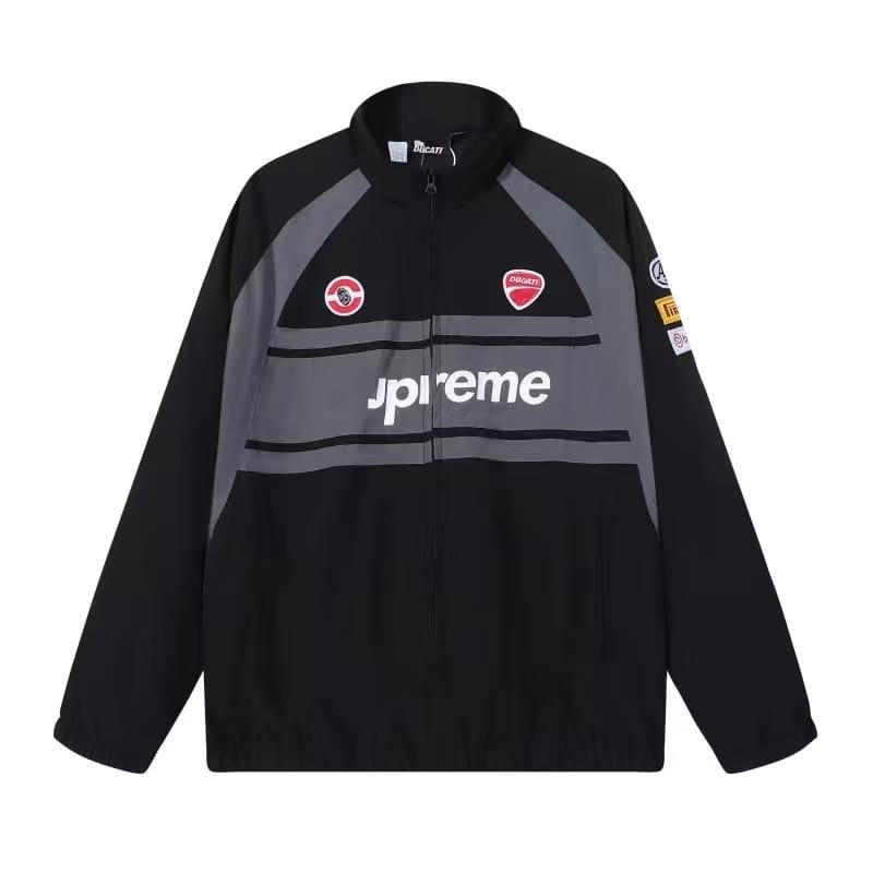 Sport Half-Zip Jacket – Black/White