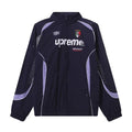 Premium Half-Zip Track Jacket – Navy/Purple